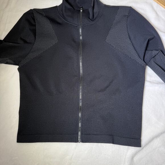 Fabletics Demi Lovato Maddie Midi Jacket Size Large Black Zip‑Up Athletic Top - Picture 9 of 15